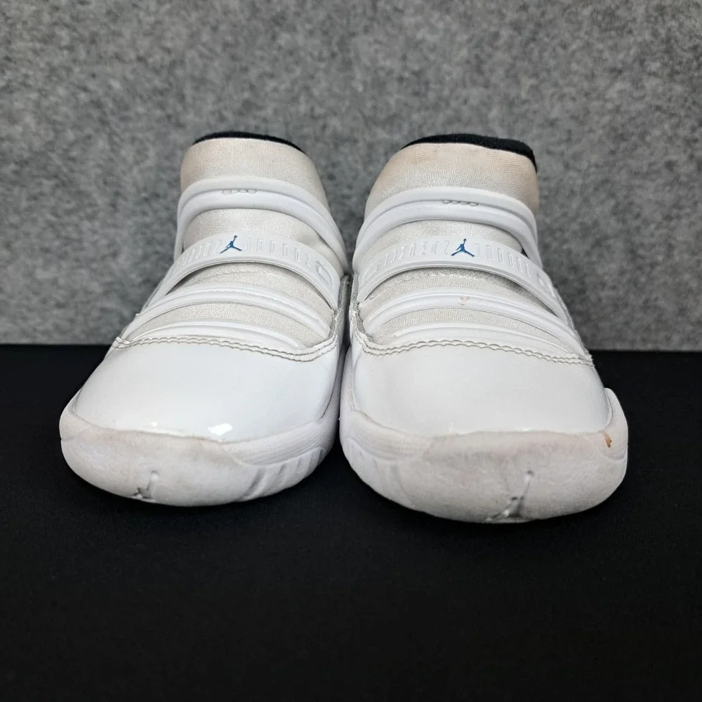 Nike Jordan 11 Retro Little Flex TD White Legend Blue BQ7102-104 Toddler Size 7C